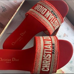 Red Dior Slides